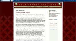 Desktop Screenshot of clubtennismagazine.blogspot.com