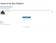 Tablet Screenshot of islandofthebluedolphins-michael.blogspot.com