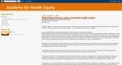 Desktop Screenshot of academyforhealthequity.blogspot.com