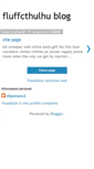 Mobile Screenshot of fluffcthulhu.blogspot.com