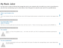 Tablet Screenshot of mymusicjuice.blogspot.com