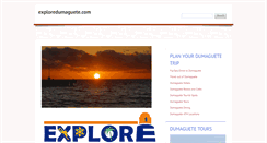 Desktop Screenshot of exploredumaguete.blogspot.com