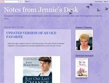 Tablet Screenshot of notesfromjenniesdesk.blogspot.com