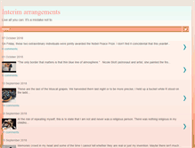 Tablet Screenshot of interimarrangements.blogspot.com