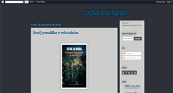 Desktop Screenshot of corpusinterruptus.blogspot.com