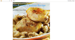 Desktop Screenshot of mushroomchickenrecipe.blogspot.com