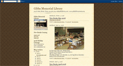 Desktop Screenshot of gibbsmemoriallibrary.blogspot.com