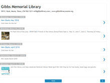 Tablet Screenshot of gibbsmemoriallibrary.blogspot.com