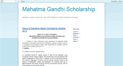 Desktop Screenshot of mahatma-gandhi-scholarship.blogspot.com