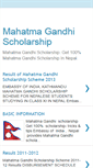 Mobile Screenshot of mahatma-gandhi-scholarship.blogspot.com