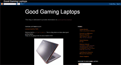 Desktop Screenshot of goodgaminglaptops.blogspot.com