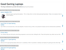 Tablet Screenshot of goodgaminglaptops.blogspot.com