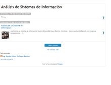 Tablet Screenshot of analysisdesistemas.blogspot.com
