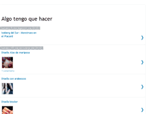 Tablet Screenshot of algotengoquehacer.blogspot.com