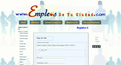 Desktop Screenshot of empleados-empleosdetuciudad.blogspot.com