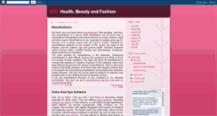 Desktop Screenshot of healthbeautyfashions.blogspot.com