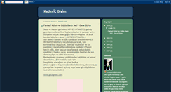 Desktop Screenshot of kadinicgiyim.blogspot.com