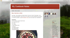 Desktop Screenshot of mycookbooknotes.blogspot.com
