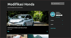 Desktop Screenshot of modifikasi-honda.blogspot.com