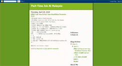 Desktop Screenshot of parttimejobatmalaysia.blogspot.com