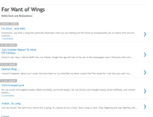 Tablet Screenshot of forwantofwings.blogspot.com