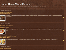 Tablet Screenshot of harterhouseworldflavors.blogspot.com