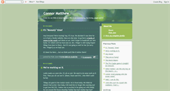 Desktop Screenshot of connormatthew.blogspot.com