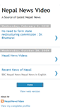 Mobile Screenshot of nepalnewsvideo.blogspot.com