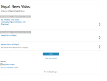 Tablet Screenshot of nepalnewsvideo.blogspot.com