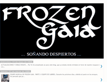 Tablet Screenshot of frozengaia.blogspot.com