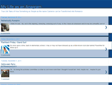 Tablet Screenshot of lifeasananagram.blogspot.com