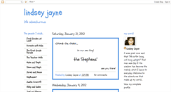 Desktop Screenshot of lindseyjayne.blogspot.com