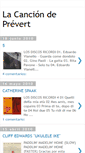 Mobile Screenshot of cancionprevert.blogspot.com