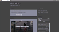 Desktop Screenshot of dg078class.blogspot.com