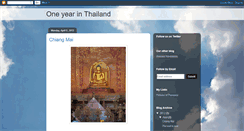 Desktop Screenshot of oneyearinthailand2011.blogspot.com