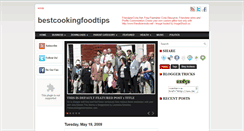 Desktop Screenshot of bestcookingfoodtips.blogspot.com