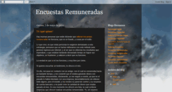 Desktop Screenshot of encuestasremuneradaseninternet.blogspot.com