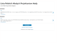 Tablet Screenshot of mloda-polska-moda.blogspot.com