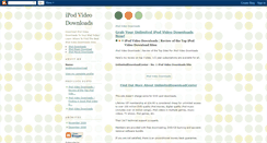 Desktop Screenshot of ipod-videodownloads.blogspot.com
