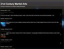 Tablet Screenshot of 21stcenturymartialarts.blogspot.com