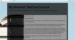 Desktop Screenshot of mirkwoodreflections.blogspot.com