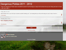Tablet Screenshot of dangerouspickles.blogspot.com