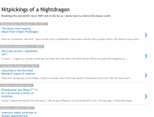 Tablet Screenshot of nitpickingnightdragon.blogspot.com