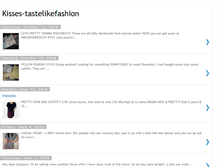 Tablet Screenshot of kisses-tastelikefashion.blogspot.com