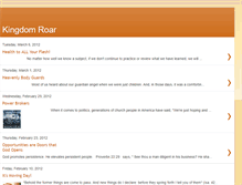 Tablet Screenshot of kingdomroar.blogspot.com