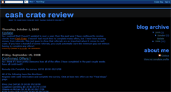 Desktop Screenshot of cash-cratereview.blogspot.com