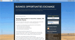 Desktop Screenshot of businessopportunitiesexchange.blogspot.com