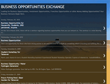Tablet Screenshot of businessopportunitiesexchange.blogspot.com