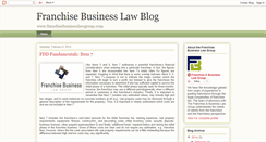 Desktop Screenshot of franchisebusinesslawblog.blogspot.com