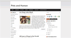 Desktop Screenshot of petsandhuman.blogspot.com